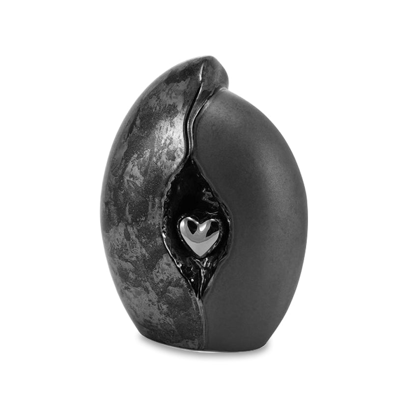 Kindred Heart Black Cremation Urn