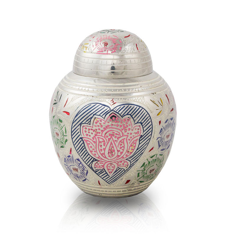 Lotus Blossom Pet Cremation Urn - Extra Small
