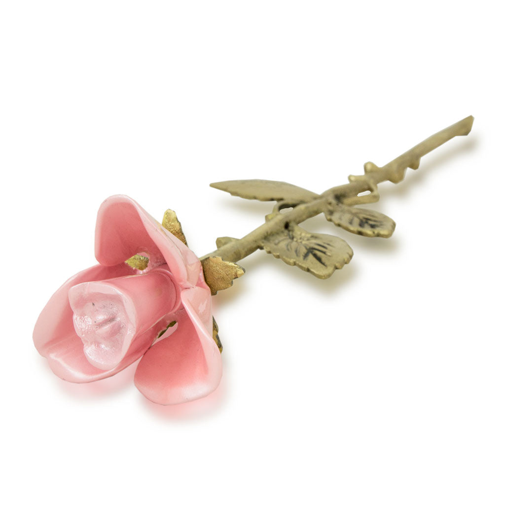 Pink Rose Stem Cremation urn Keepsake