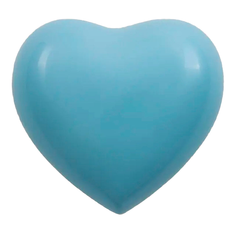 Arielle Heart Pearl Blue Cremation Urn