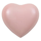 Infant pink heart cremation urn 
