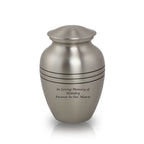 Small Classic Pewter Cremation Urn