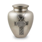2815l celtic cross cremation urn for adults engravable pendant
