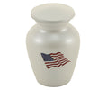 Red, White and Blue Flag Keepsake Cremation Urn
