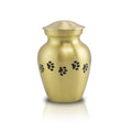 Bronze Paw print pet Cremation Urn - Extra Small
