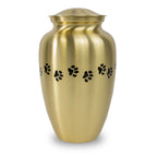 Bronze Paw print pet Cremation Urn - Large