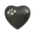 slate paw print cremation urn heart