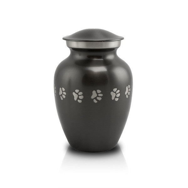 Slate Paw print pet Cremation Urn - Small