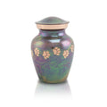 Raku paw print Cremation Urn - Extra Small
