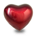 Arielle Heart cremation Urn - Ruby Red
