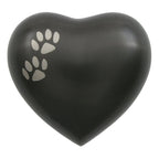 Arielle slate cremation urn heart paw print