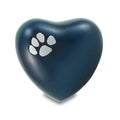 Pet Paw Classic Blue Heart Keepsake Cremation Urn