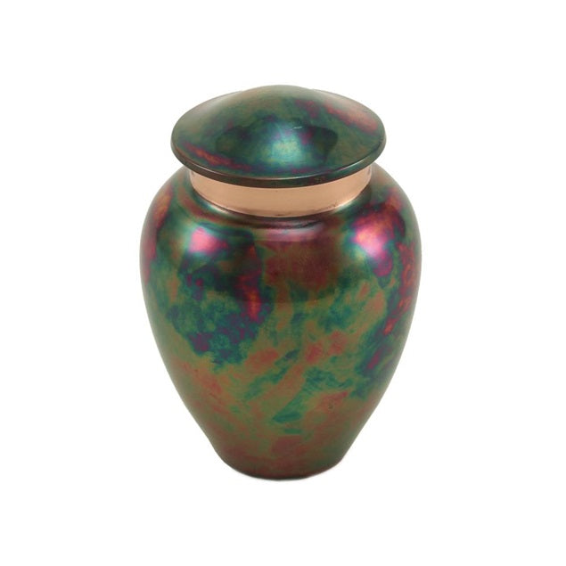 Raku keepsake cremation urn