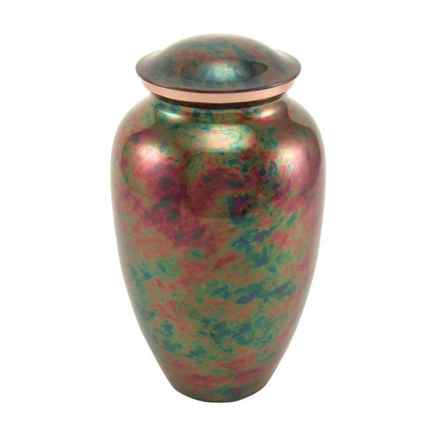Raku cremation urn large