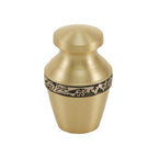 Avalon Bronze floral banded Cremation Urn - Keepsake