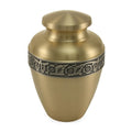 Avalon Bronze floral banded Cremation Urn - Large