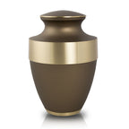 Lineas Bronze Cremation Urn banded