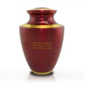 Trinity Crimson Cremation Urn - Large
