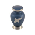 Aria bird blue cremation urn keepsake