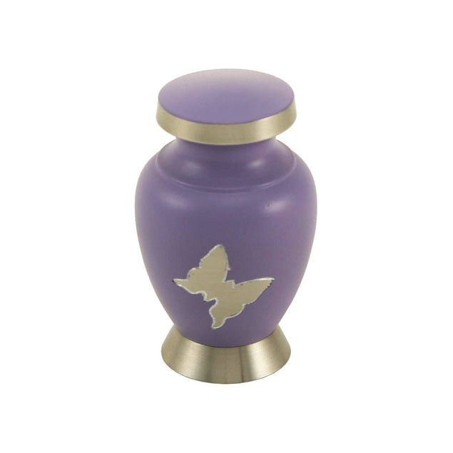 Aria butterfly purple keepsake cremation urn