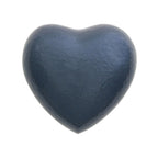 Metallic blue heart cremation urn keepsake