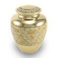 large elite mother of pearl urn