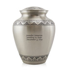 Elite Athena Pewter banded Cremation Urn - Large