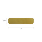 6507 Metal Plate large Bronze Finish2