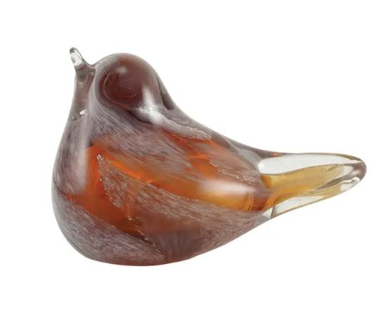 Amber Lyrical Songbird Cremation Urn Keepsake