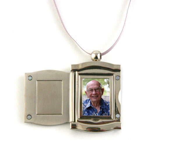 Silver Frame Photo Pendant