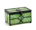 Meadow Cremation Urn Keepsake Stained glass green