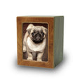 Pet Photo Cremation Urn  honey- Extra Small