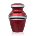 Red Banded Cremation Urn - Keepsake