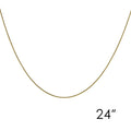 Gold plated 24 inch chain