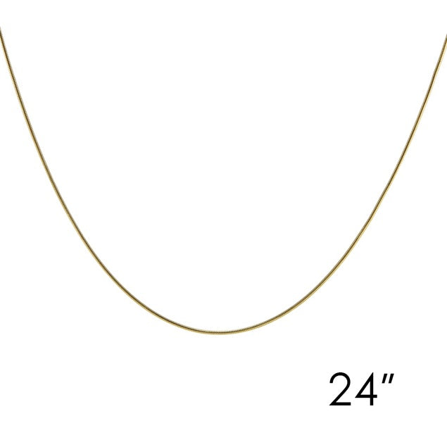Gold plated 24 inch chain