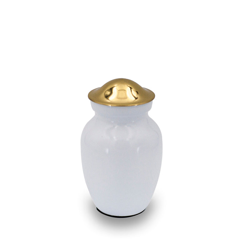 Ice white cremation urn 25