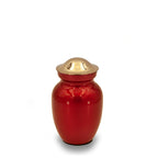 Deep red cremation urn 25