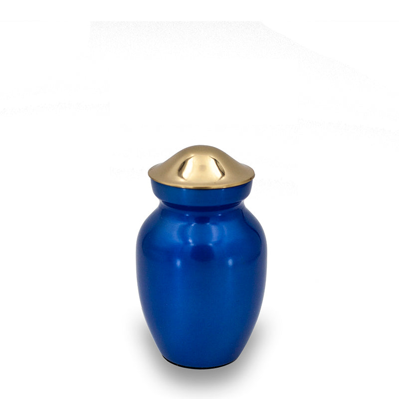 Ocean blue cremation urn 25