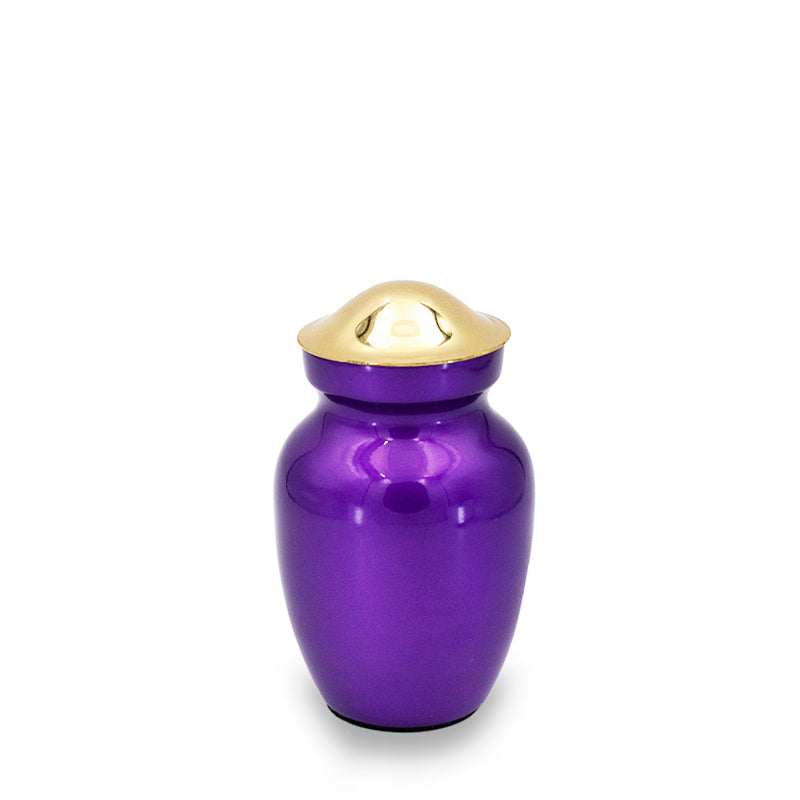 Deep purple cremation urn 25