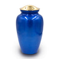 Ocean blue cremation urn large