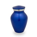 Royal blue cremation urn keepsake