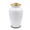 Ice white cremation urn