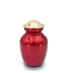 Deep red cremation urn 45