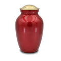 Deep red cremation urn 125 