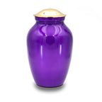 Deep purple cremation urn 125
