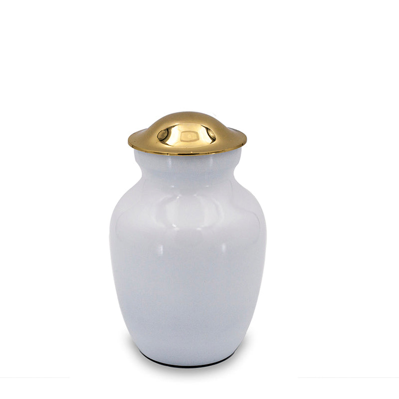 Ice white cremation urn 45