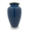Navy Blue Cremation Urn medium-large 125 cubic inch