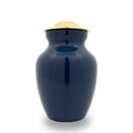 Navy blue small cremation urn