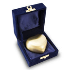 bronze heart cremation keepsake in velvet box