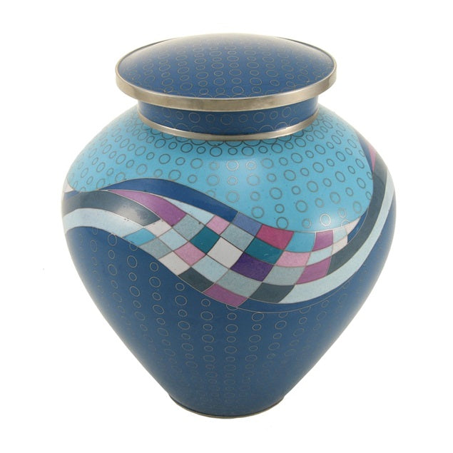 Opulence Teal Full Size cremation Urn